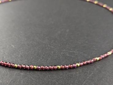 Preview: Granat Halskette (44 cm)